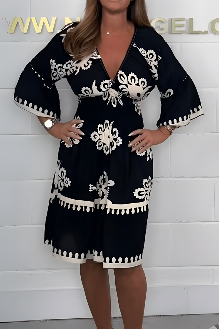 Mila - Flattering Knee Length Dress