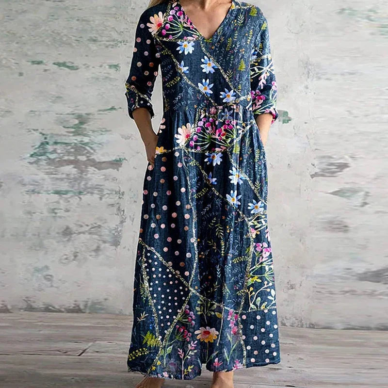 Zara - Graceful Retro Maxi Dress
